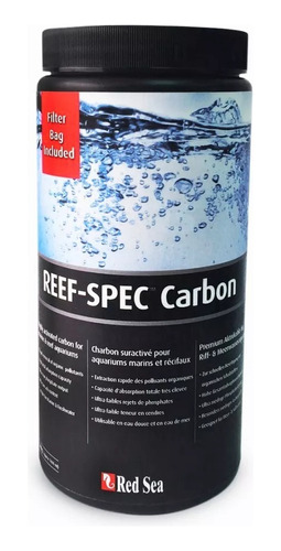 Red Sea Reef Spec Carbon Activado      500 Gr, Trata 2000 Lt