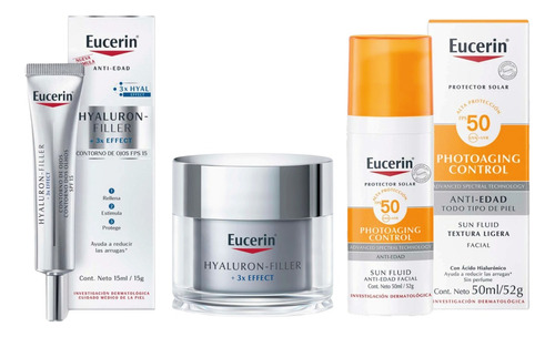 Kit Anti Arrugas Envejecimiento Lineas Día Y Noche Eucerin