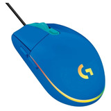 Mouse Gamer Logitech G203 Lightsync Edicion Blue Color Azul