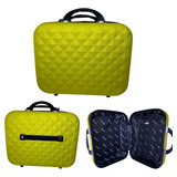 Frasqueira De Viagem Necessaire Abs Rígido 13 Cor:amarelo