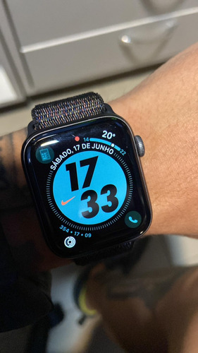 Apple Watch 5 44mm Gps Preto Pulseira Preta 