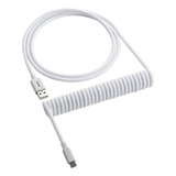 Cable P/ Teclado Cablemod, Espiralado Clásico, 15 Cm, Blanco