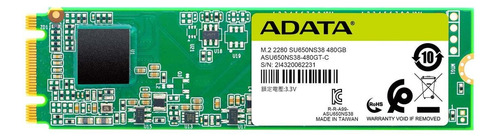 Adata Ssd Interno Ultimate Su650 Asu650ns38-480gt-c 480gb