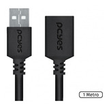 Cabo Extensor Usb A 2.0 Macho/usb A 2.0 Fêmea 1m - Puamf2-1