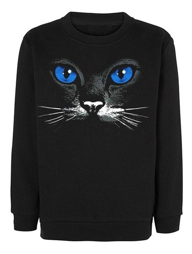 Sudadera Sweater Gato Negro Cat Todas Tallas Moda Unisex