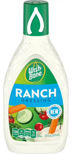 Molho Wish Bone Ranch Onion Garlic Salada 444ml Importado Usa