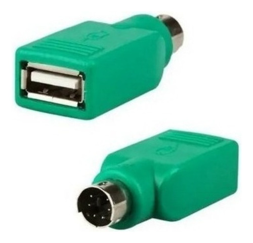 Adaptador Cable Para Teclado O Mouse Ps/2 A Usb Color Verde
