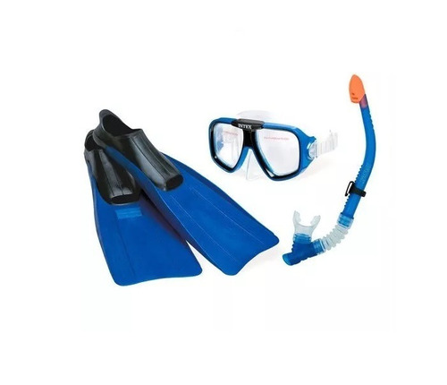 Mascara Buceo Intex Reef Rider Snorkel Patas De Rana Cc