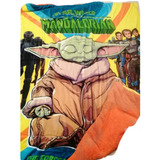 Cobertor Con Borrega De Baby Yoda Star Wars, Matrimonial