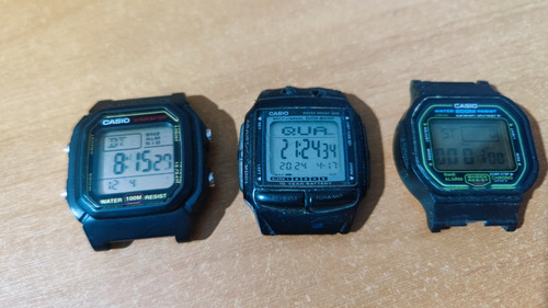 3 Relógios Casio Para Peças Dw-5600e, W-800h E Db-36