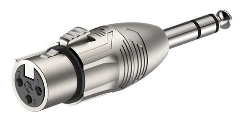 Adaptador Circular Xlr Hembra A 6.3mm Stereo Plug Roxtone 