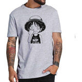 Camiseta One Piece Monkey D Luffy Camisa Masculina Anime