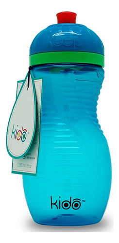 Botella Para Tomar Jugos Agua Niños 380 Ml Azul