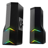 Parlante Gamer Netmak 2 En 1 Barra De Sonido Rgb Pc Tv Smart