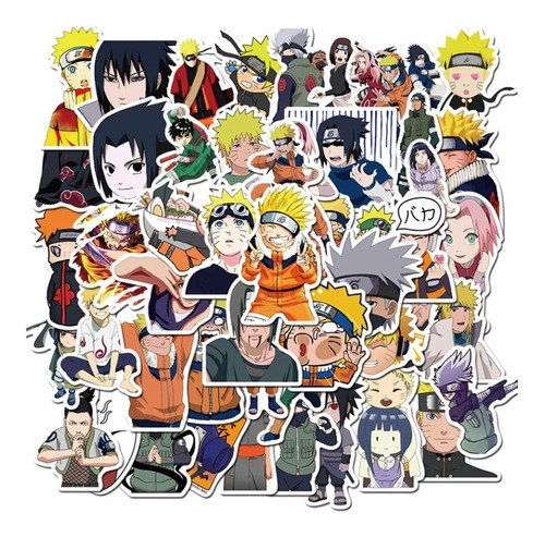 Pegatinas Naruto Anime 50 Pack Stickers Naruto Personajes