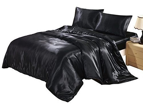 Fundas Para Edredones - Dushow Stain Silk Duvet Cover Set Tw