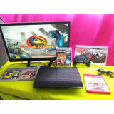 Consola Ps3 Ultra Slim 250gb 1 Control Y 2 Juegos A Escoger 