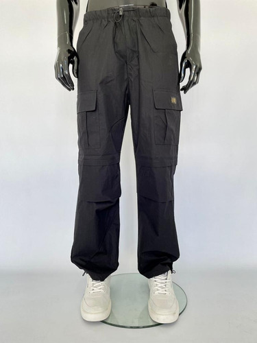 Pantalon Parachute Cargo De Gabardina Para Hombre