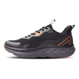 Zapatillas Jaguar 9339 Color Negro/naranja - Adulto 42 Ar