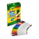 Crayola Marcadores Lavables Super Tips Caja 20 Entrega Hoy