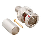 Ficha Conector Bnc Macho Para Crimpear Rg59 Cámara Dvr Cctv