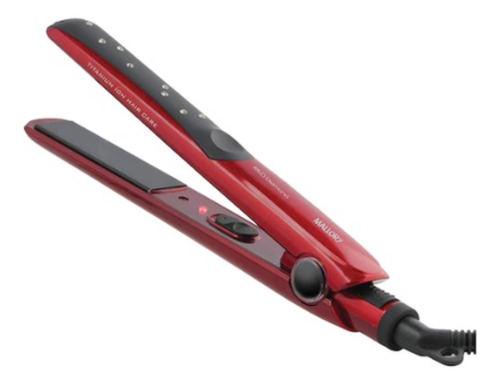 Prancha De Cabelo Mallory Red Diamond Chapinha 210°c Bivolt. Cor Vermelho Bivolt