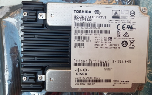 Unidad De Estado Sólido Toshiba 3.2tb Ssd Sas