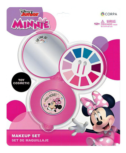 Set Juego De Maquillaje Redondo Con Espejo Minnie Disney