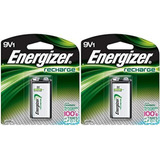 2 Baterías Recargables Energizer De 9 Voltios, (nh22nbp)