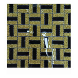 Lamina Mural Adhesiva Mosaico Vidrio 3d (pak 10 Und) 30x30