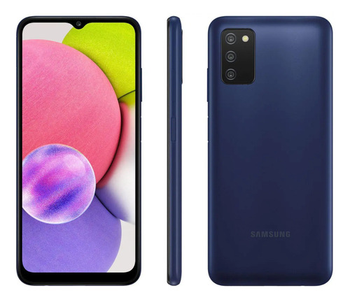 Usado: Samsung A03s 64 Gb Azul - Bom