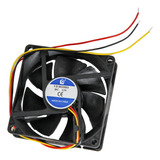 Cooler Fan Maquina 80 X80 X20 Mm 3 Pug 12v 3 Cable Bg Htec