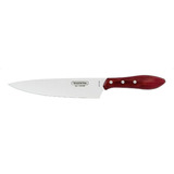 Cuchillo Tramontina Hoja Acero Inox Polywood Color Cerezo