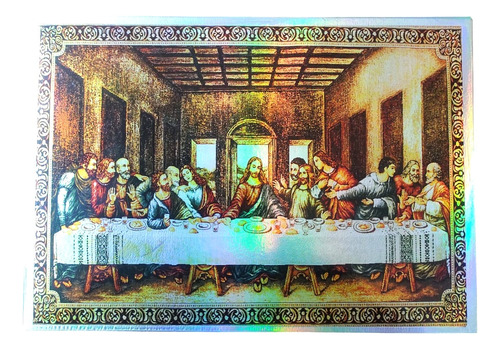  Última Cena Cuadro Tornasol 30x20cm