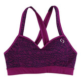 Tops - Moving Comfort Womens Uprise Crossback Sports Bra Pur