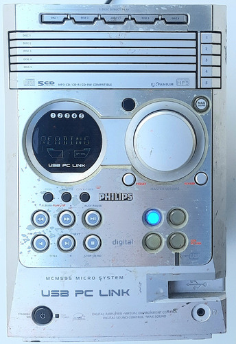 Micro System Philips Mcm595/19 Funcionando Parcialmente