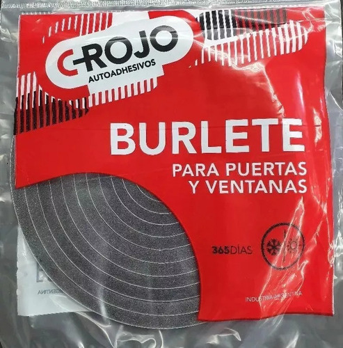 Burlete Puerta Y Ventana Frio Calor Adhesivo X5mt