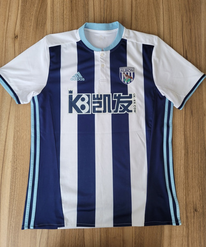 Camisa West Bromwich Inglaterra Masculina Home 2016 2017