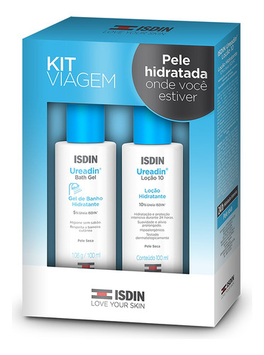 Kit Para Viagem Gel De Banho Hidratante 100ml E Loção Hidratante 100ml Ureadin Isdin