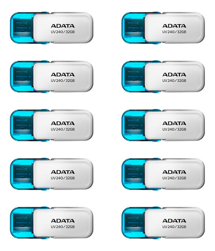 Pack 10 Memorias Usb 2.0 Adata Uv240 32gb