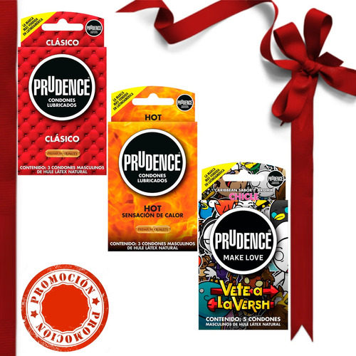 Oferta Tri Pack De Condones Prudence / 3 Cajas De Condones