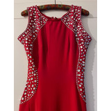 Vestido Rojo Largo De Fiesta Marca Soya Talle M