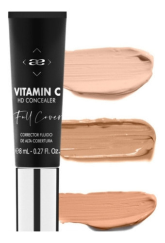 Vitamina C Concealer Corrector Fluido Alta Cobertura Idraet