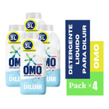  Detergente Liquido Omo 500ml Para 3lts Pack X4 Envio Gratis
