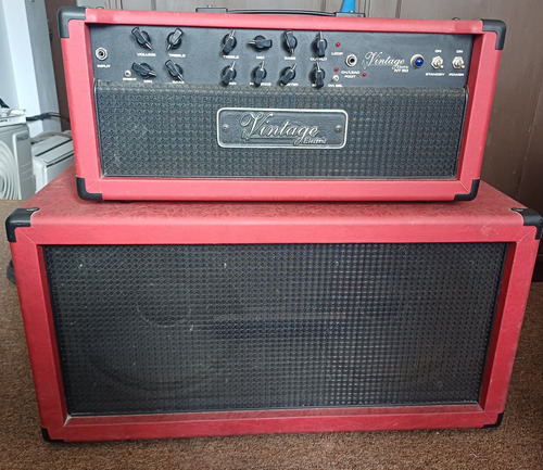 Amplificador Vintage Electric Nt 50 + Caja 2 X 12  Eminence