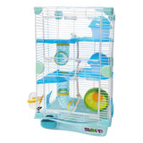 Jaula Casa Hamster Rueda Bebedero Comedero 27x20.5x47 10186