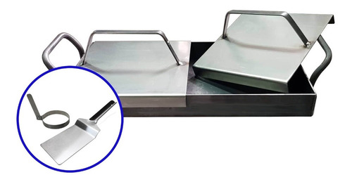 Plancha Bifera Alta 5cm Tapa Doble Grillad Espat+molde Envio