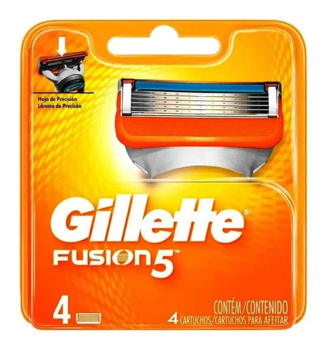 Carga Fusion5 Com 4 Cartuchos - Gillette