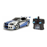 Fast & Furious 1:24 2002 Nissan Gt-r R34 Control Remoto Coch