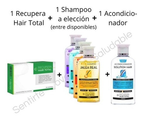 Recupera Hair Total Nutrirte+ Shampoo+acondicionador 